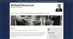 Desktop Screenshot of michaelfairneylaw.com