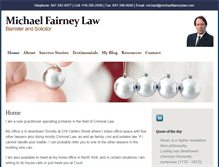 Tablet Screenshot of michaelfairneylaw.com